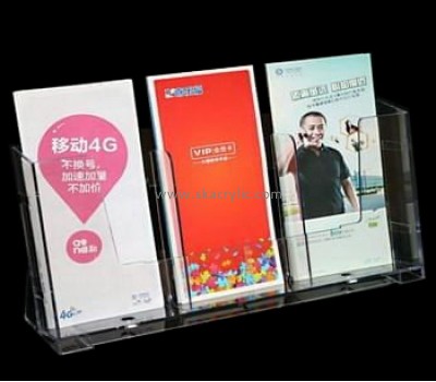 Acrylic products manufacturer customized plastic literature display holders for brochures BH-537