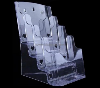 Perspex manufacturers customized wall mounted acrylic plastic flyer brochure holders BH-538