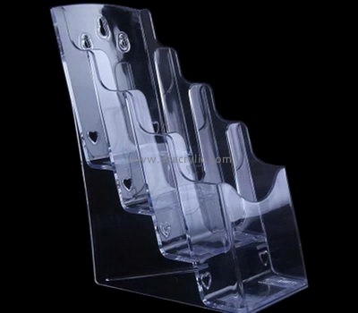 Plexiglass manufacturer customized wall mounted leaflet display holders for brochures BH-539