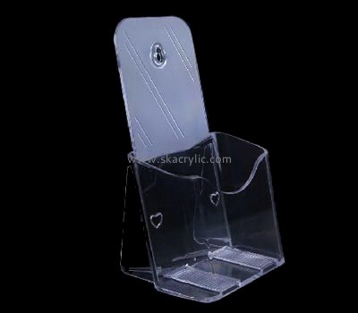 Acrylic manufacturers customized clear acrylic wall mounted brochure display holder BH-703