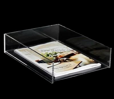 Acrylic manufacturers china customized clear file organizers holder BH-748