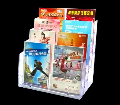 Acrylic manufacturers china customized lucite magazine holder BH-783