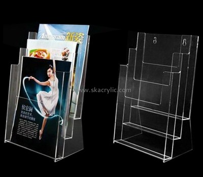 Acrylic products manufacturer custom 3 tier literature brochure holder BH-1011