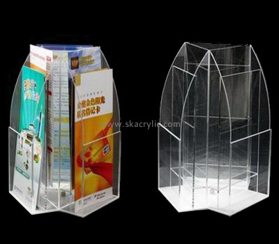 China acrylic manufacturer custom acrylic tri fold brochure holder BH-1017