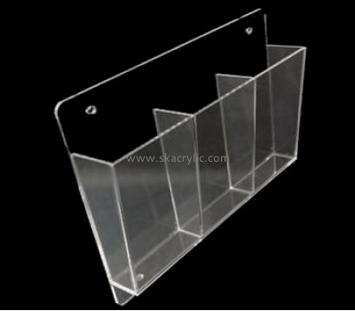 Plexiglass manufacturer custom wall mounted acrylic brochure displays holders BH-1036