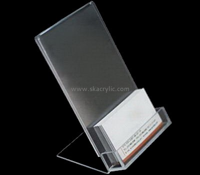 Acrylic products manufacturer custom perspex business card holder for desk BH-1082