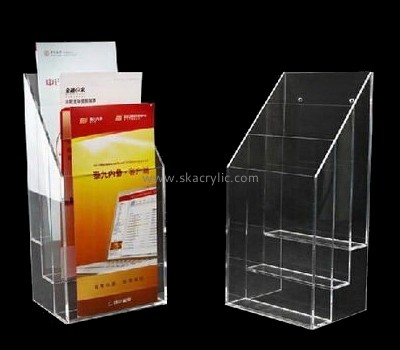Acrylic products manufacturer custom perspex display holders for brochures BH-1138