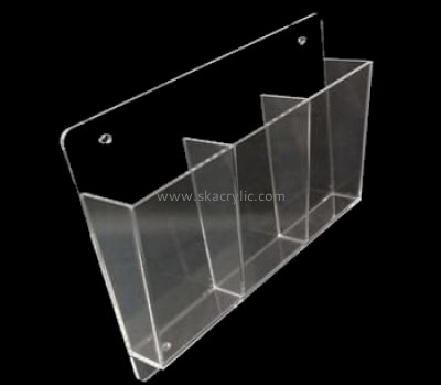 Plexiglass manufacturer custom acrylic wall mount brochure holder BH-1150