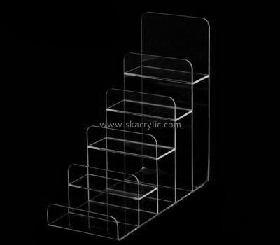 Customize clear acrylic tiered literature holder BH-1228
