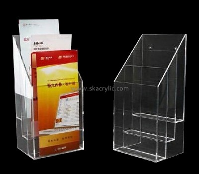Customize clear acrylic brochure organizer BH-1309