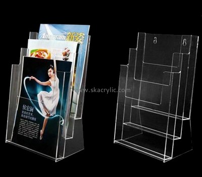 Customize lucite 3 tier brochure holder BH-1450