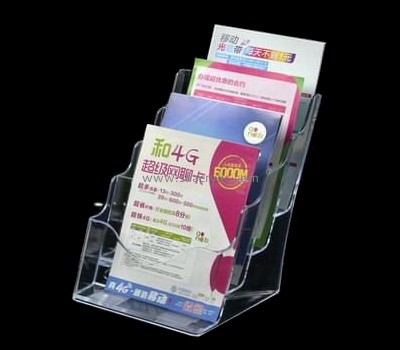 Customize clear 4 tier brochure holder BH-1546