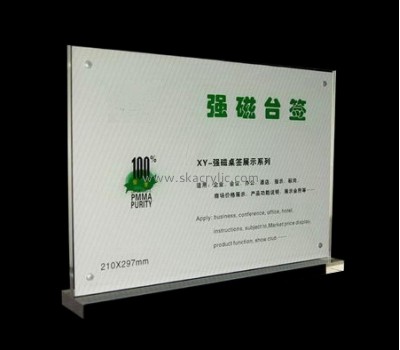 Custom design acrylic display holders display sign holders acrylic stand up sign holder SH-038