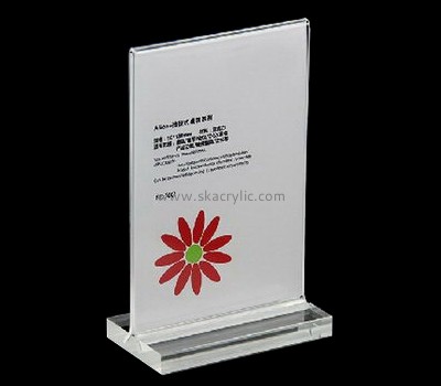 Supplying acrylic small sign holders acrylic table stands clear plastic sign holders SH-040