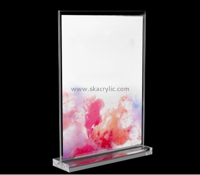 Factory direct sale clear sign holders signage stands acrylic sign display SH-039