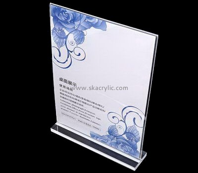 Customized clear acrylic sign holder plexiglass sign holder office signs SH-048
