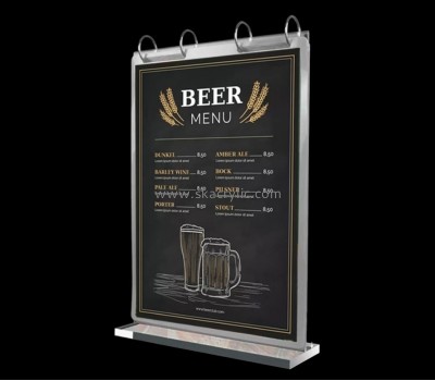 Hot selling acrylic sign holder 8.5 x 11 acrylic table stands plastic table top displays SH-067