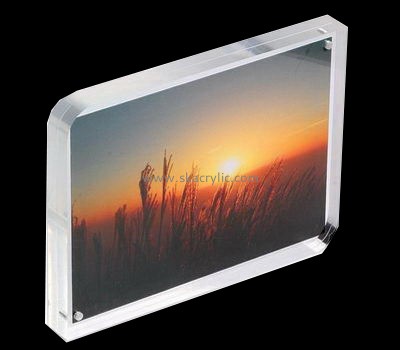Custom design acrylic sign frames acrylic menu holder  table stands for signs SH-080