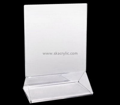 Custom design acrylic plastic table sign holders sign holders stands acrylic display frames SH-088