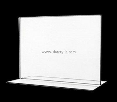 Custom design acrylic sign display stand acrylic table display stands SH-101
