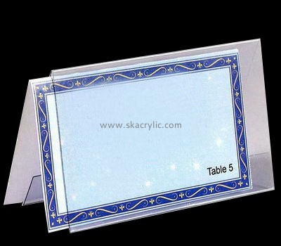 Plexiglass company customize plastic sign holder table top sign SH-122