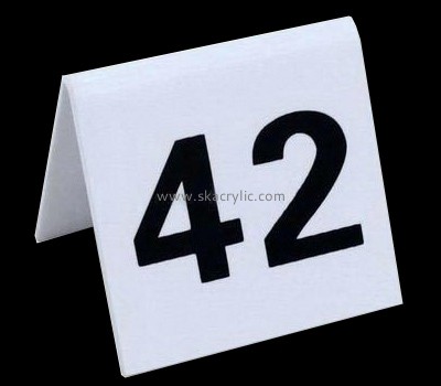 Lucite manufacturer customize acrylic holder table number sign SH-121