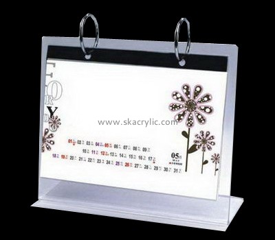 Acrylic plastic supplier customize acrylic desktop calendar holder SH-128