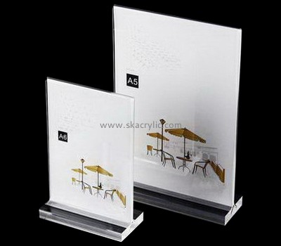 Perspex manufacturers customize large 8 x 11 plastic sign holder SH-134