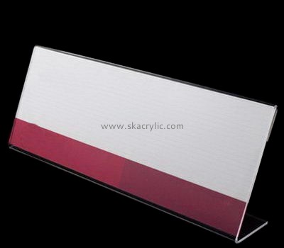 Acrylic products manufacturer customize acrylic price tag holders table tent signs SH-160