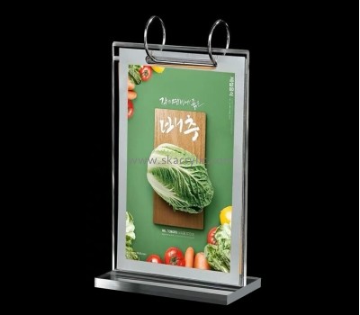 Perspex manufacturers customize plastic sign holder 8.5 x 11 acrylic counter displays SH-195