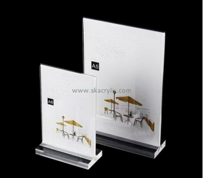 Bespoke acrylic tabletop sign holder stands SH-373