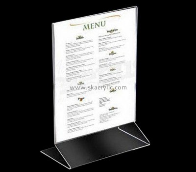 Bespoke acrylic table top menu holder SH-382