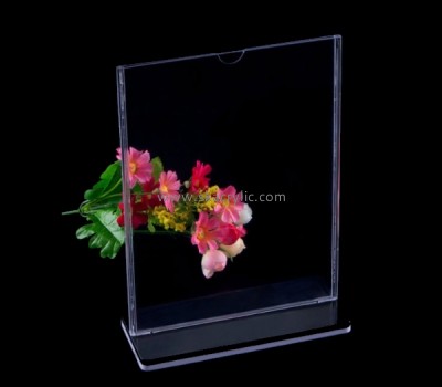 Customized clear acrylic sign display stands SH-401