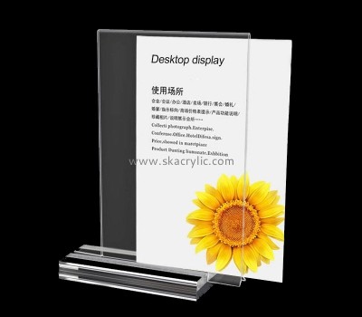 Bespoke table top double sided acrylic frame SH-520