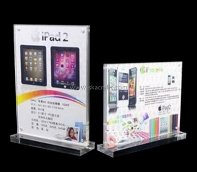 China acrylic manufacturer customize acrylic photo stands plastic display holder SH-202