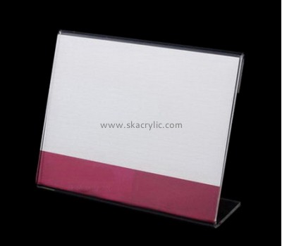 Acrylic plastic supplier customize acrylic table topper price sign holders SH-216