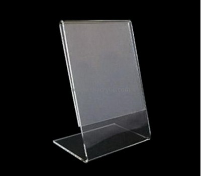 Display stand manufacturers customize plastic paper display cheap acrylic sign holders SH-218