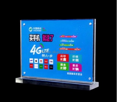 Acrylic items manufacturers customize acrylic poster display stands plastic picture stand SH-244