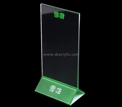 Customized clear plastic sign holder SH-282
