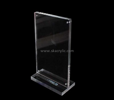 Customized clear acrylic tabletop sign holders SH-286