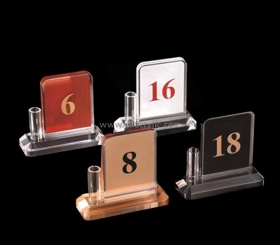 Bespoke acrylic table number holders for wedding SH-545