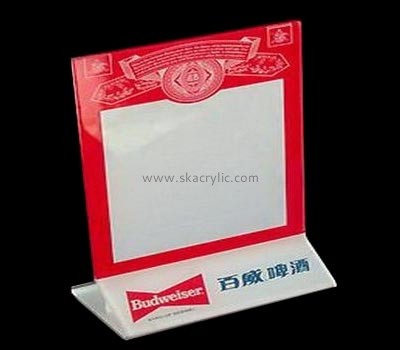 Customize retail acrylic sign holder for beer SH-627