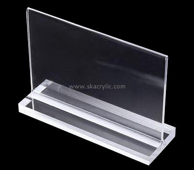 Customize table top clear acrylic sign holder SH-625