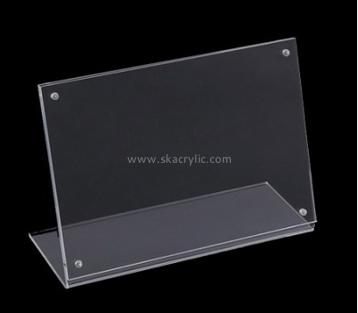 Custom L shape plexiglass magnet sign stand SH-706