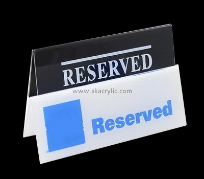 Custom design acrylic reserved table sign with printing BS-001