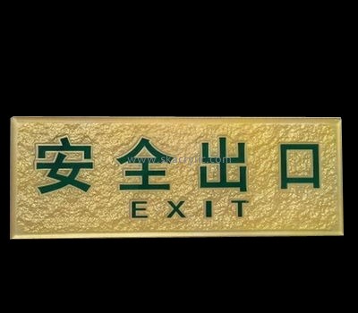 Wholesale acrylic emergency exit sign board exit sign acrylic sign board BS-026