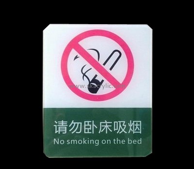 Factory direct sale acrylic warning sign board no smoking sign board acrylic sign BS-036