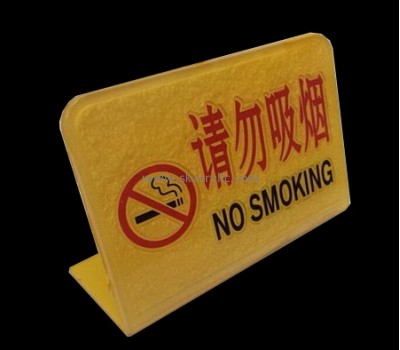 Factory hot selling acrylic warning sign acrylic sign board no smoking sign board BS-039