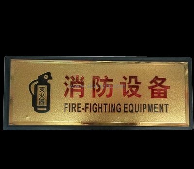 Hot selling acrylic fire equipment sign plexiglass sign board sign BS-051