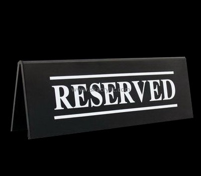 Acrylic plastic supplier custom acrylic reserved table tent signs BS-085